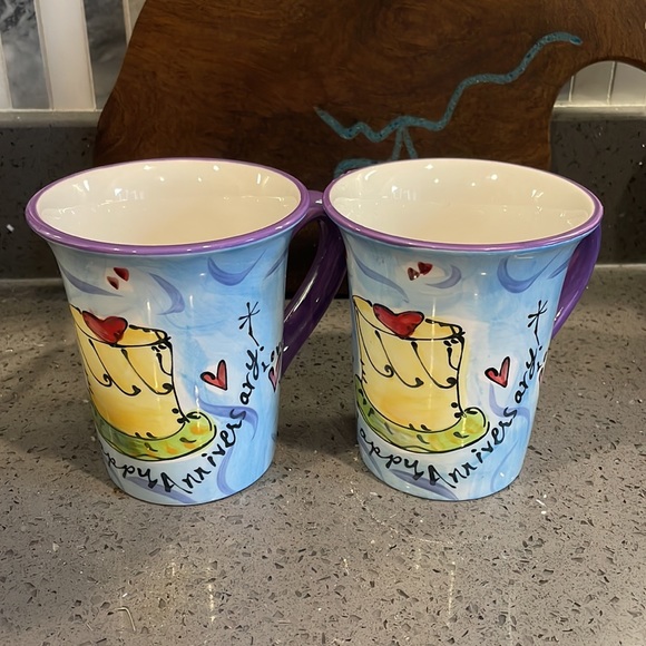 Pair of Julia Junkin Certified International Growing Hearts Anniversary … - Picture 9 of 9